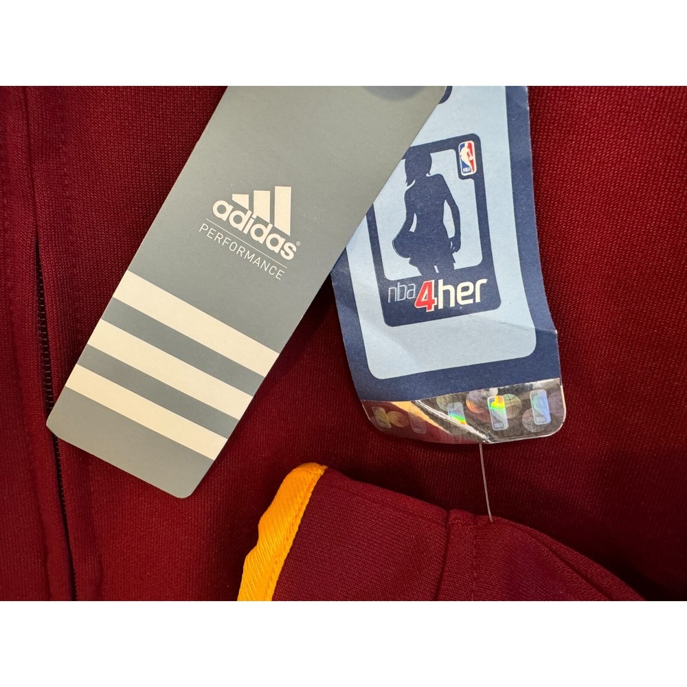NEW Adidas Cavaliers NBA On-Court Track Jacket Full Zip Women's Sz Medium 5708W - Picture 5 of 6